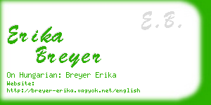 erika breyer business card